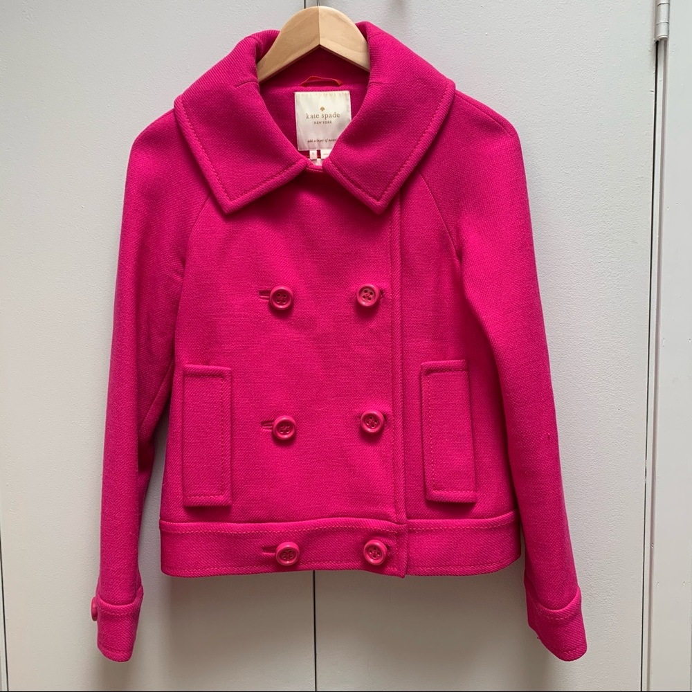 ♠️ Kate Spade Pink Wool Peacoat ♠️